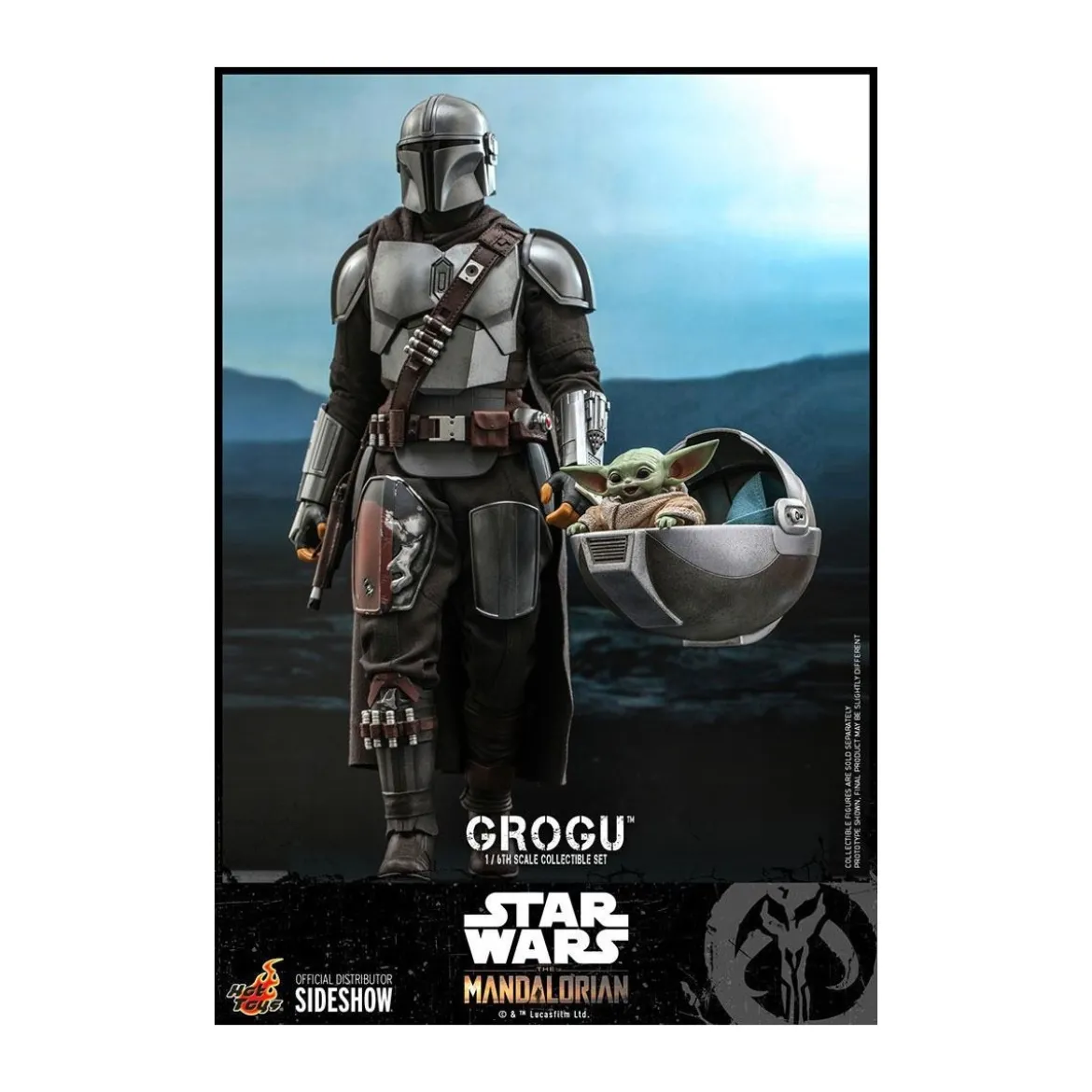 Hot Toys Star Wars - The Mandalorian - Grogu 1/6 pack de 3 figurines