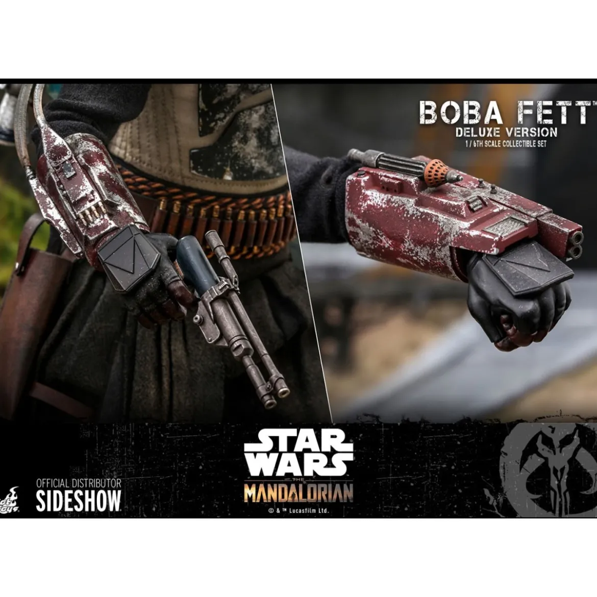 Hot Toys Star Wars The Mandalorian Boba Fett Deluxe Version 1/6 Movie Masterpiece