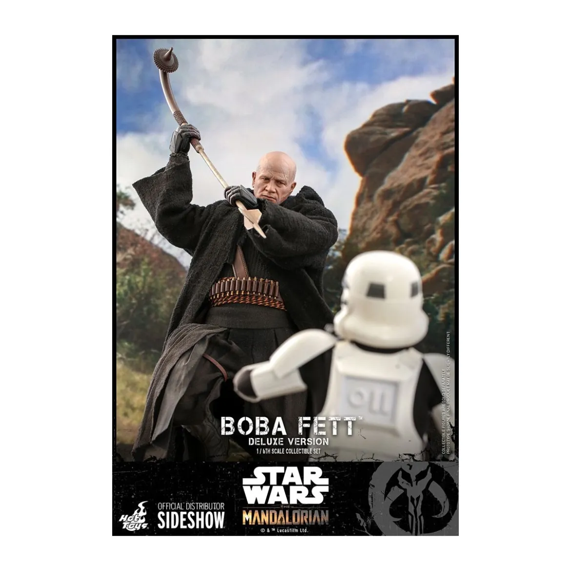 Hot Toys Star Wars The Mandalorian Boba Fett Deluxe Version 1/6 Movie Masterpiece
