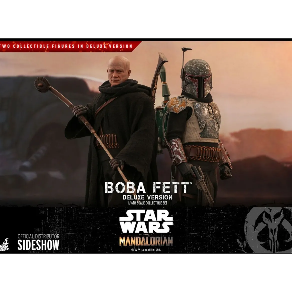 Hot Toys Star Wars The Mandalorian Boba Fett Deluxe Version 1/6 Movie Masterpiece