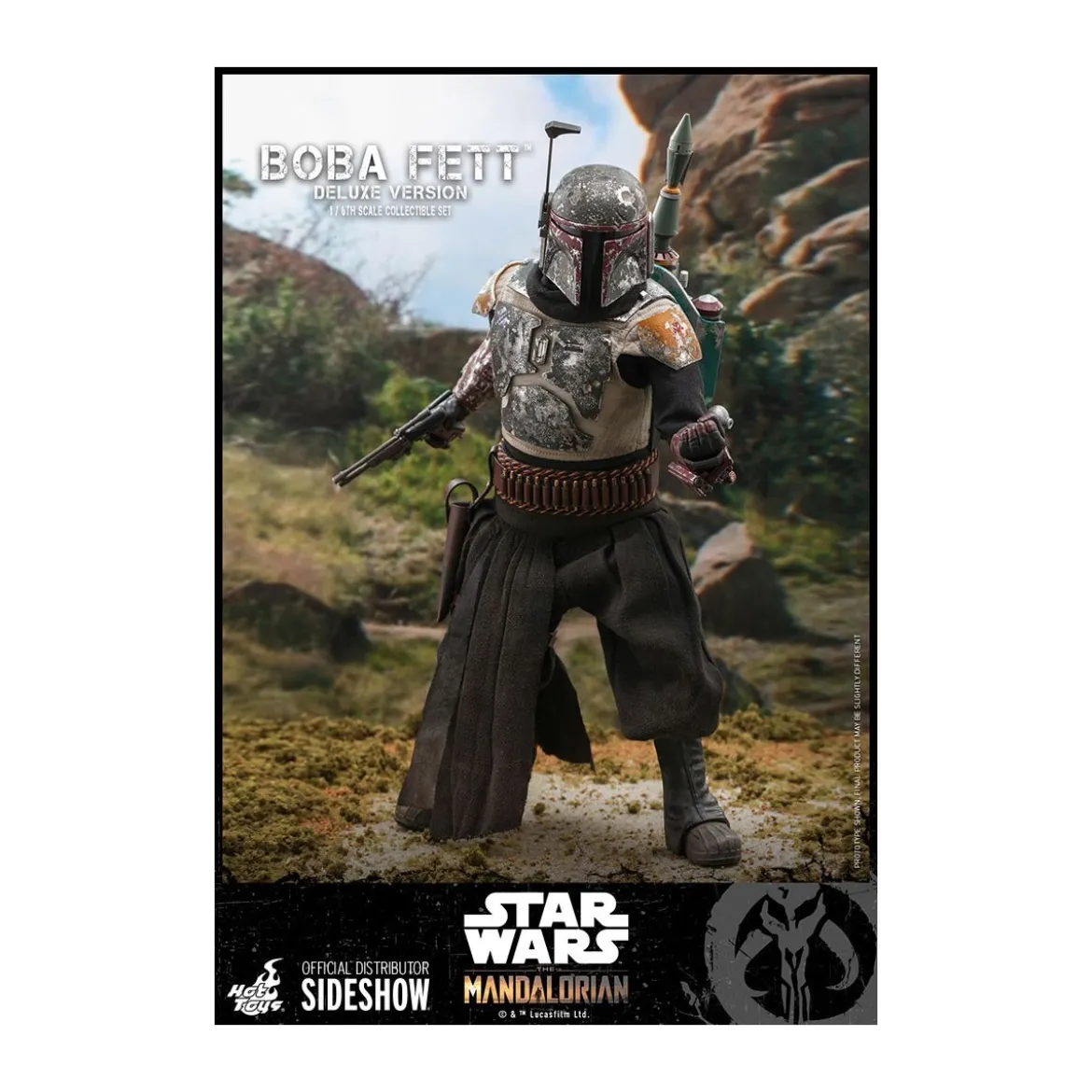 Hot Toys Star Wars The Mandalorian Boba Fett Deluxe Version 1/6 Movie Masterpiece