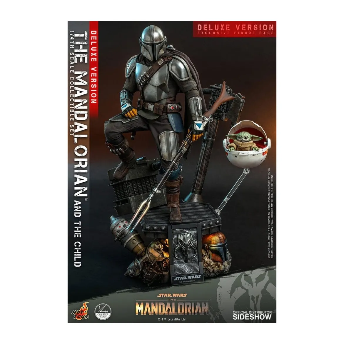 Hot Toys Star Wars - The Mandalorian and the Child Deluxe 1/4