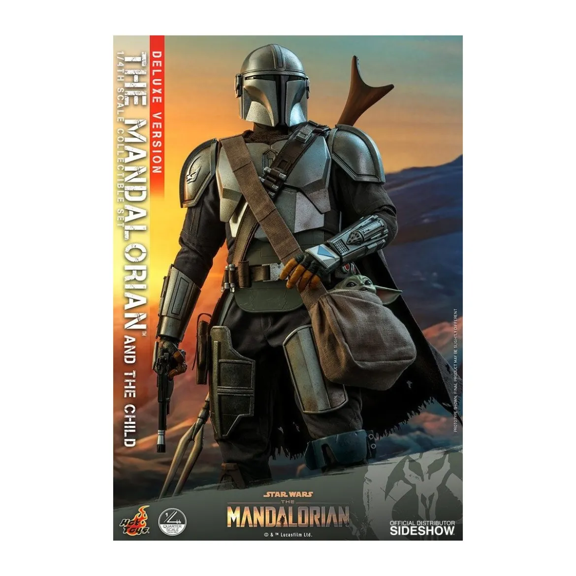 Hot Toys Star Wars - The Mandalorian and the Child Deluxe 1/4