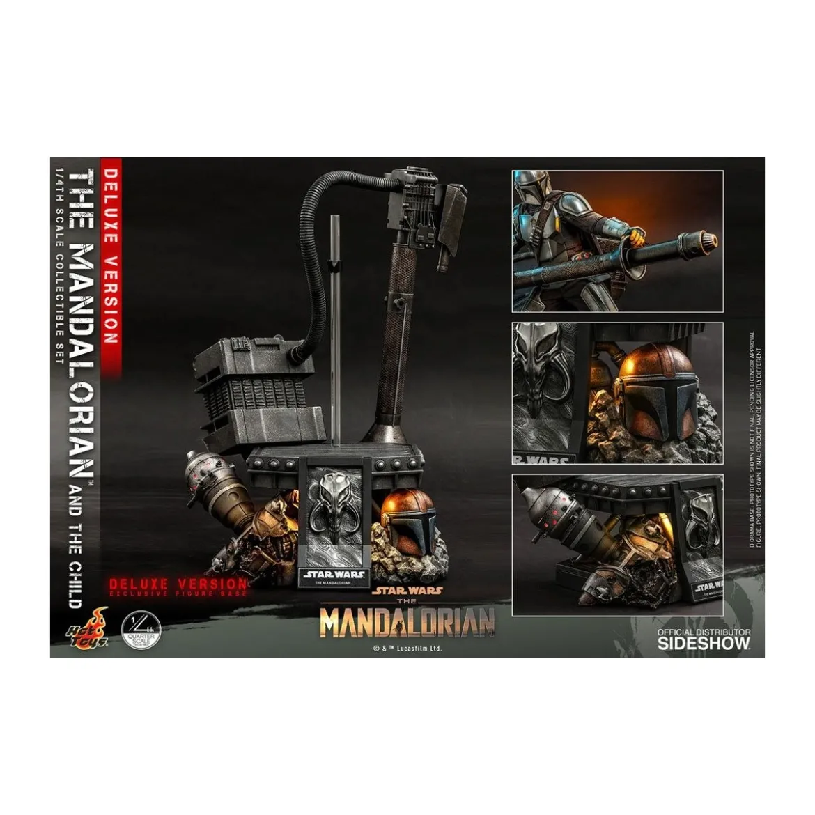 Hot Toys Star Wars - The Mandalorian and the Child Deluxe 1/4
