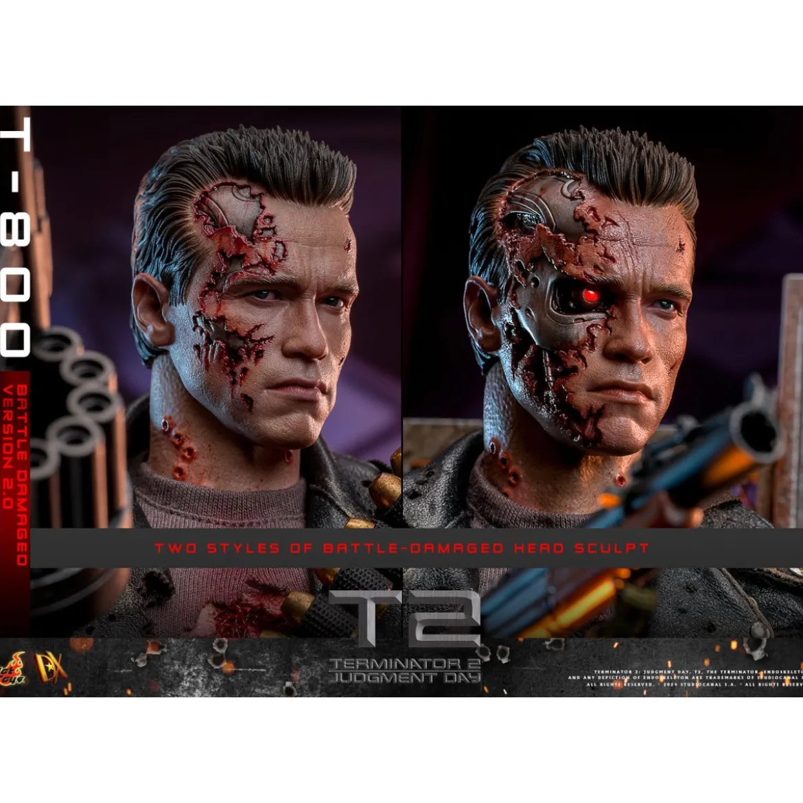 Hot Toys - Terminator 2: Judgment Day MMS 1/6 - Battle Damaged T-800 V2.0