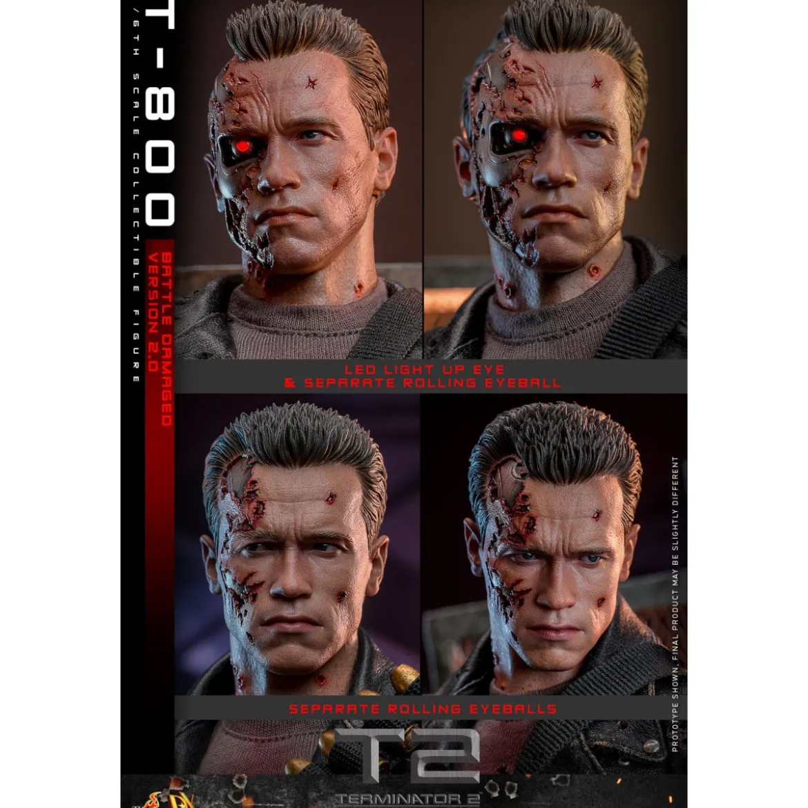 Hot Toys - Terminator 2: Judgment Day MMS 1/6 - Battle Damaged T-800 V2.0