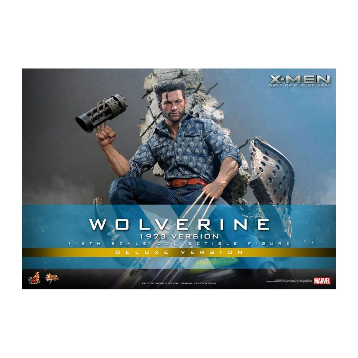 Hot Toys - Wolverine (1973 Version) Deluxe Version - X-Men Days of Future Past figurine 1/6