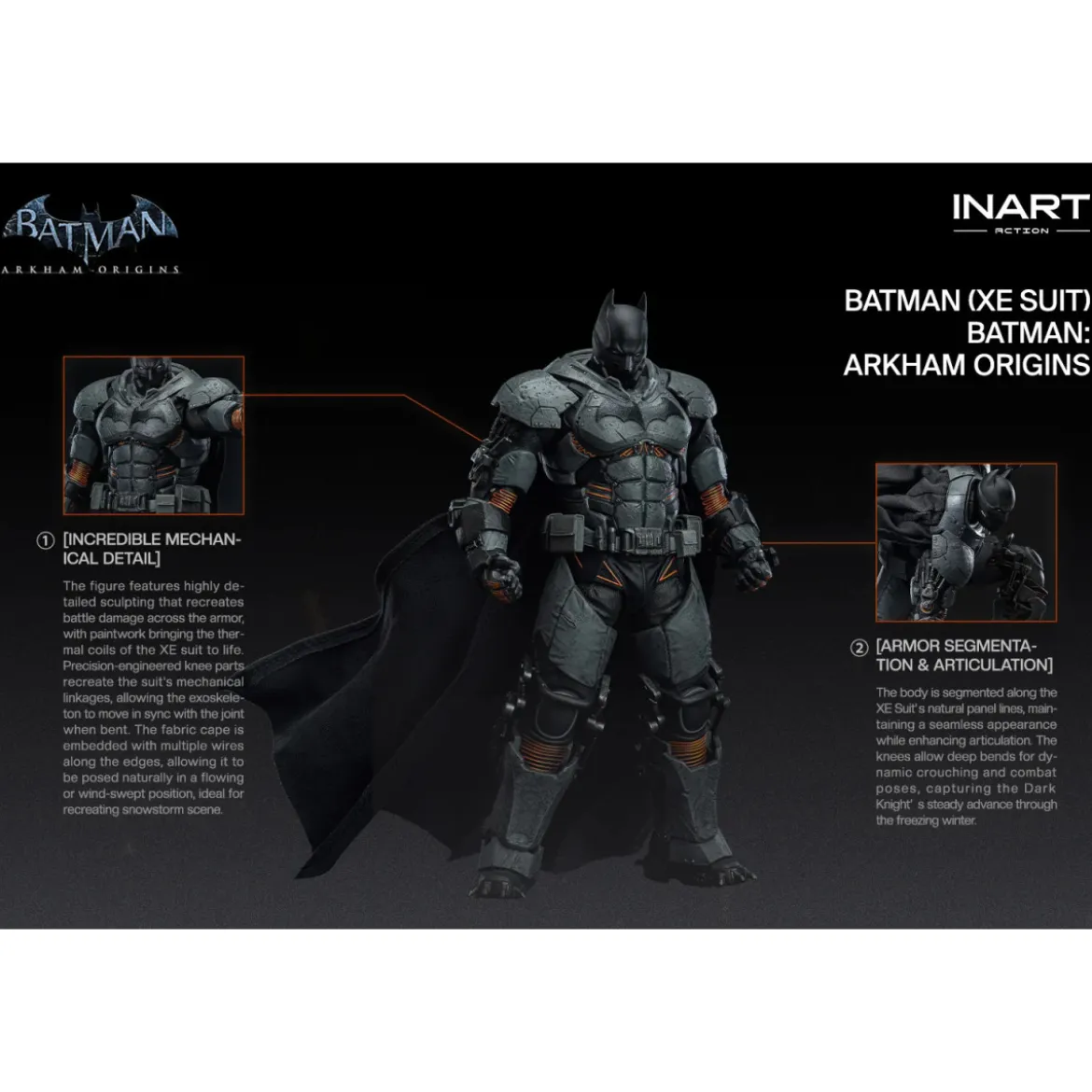 INART - Batman (XE Suit) - Batman: Arkham Origins 1/12 Scale Figure