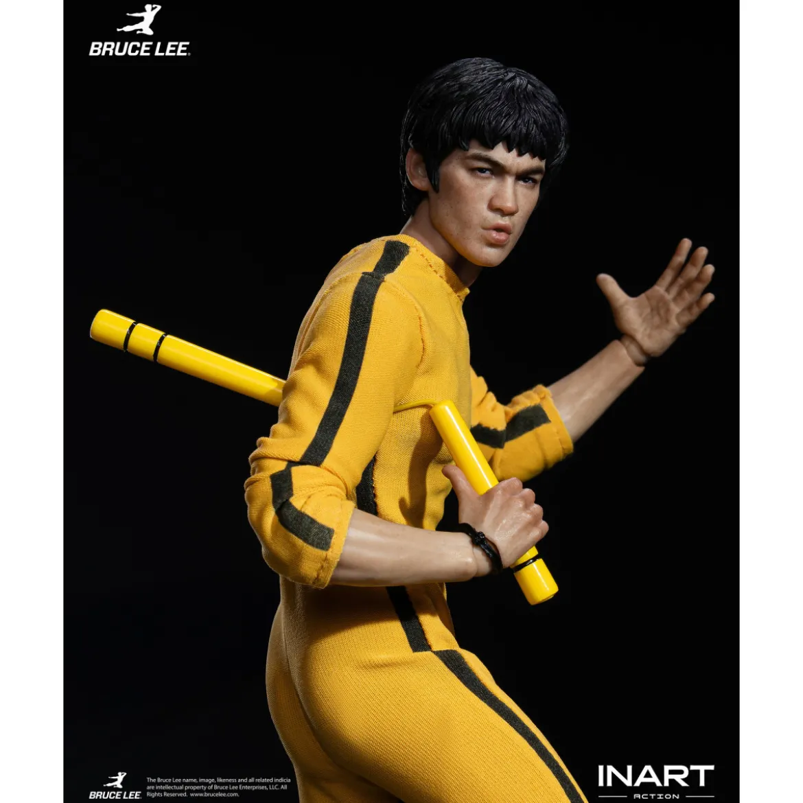INART - Bruce Lee (Yellow Jumpsuit) 1/12 Action Figure - Le Jeu de la Mort