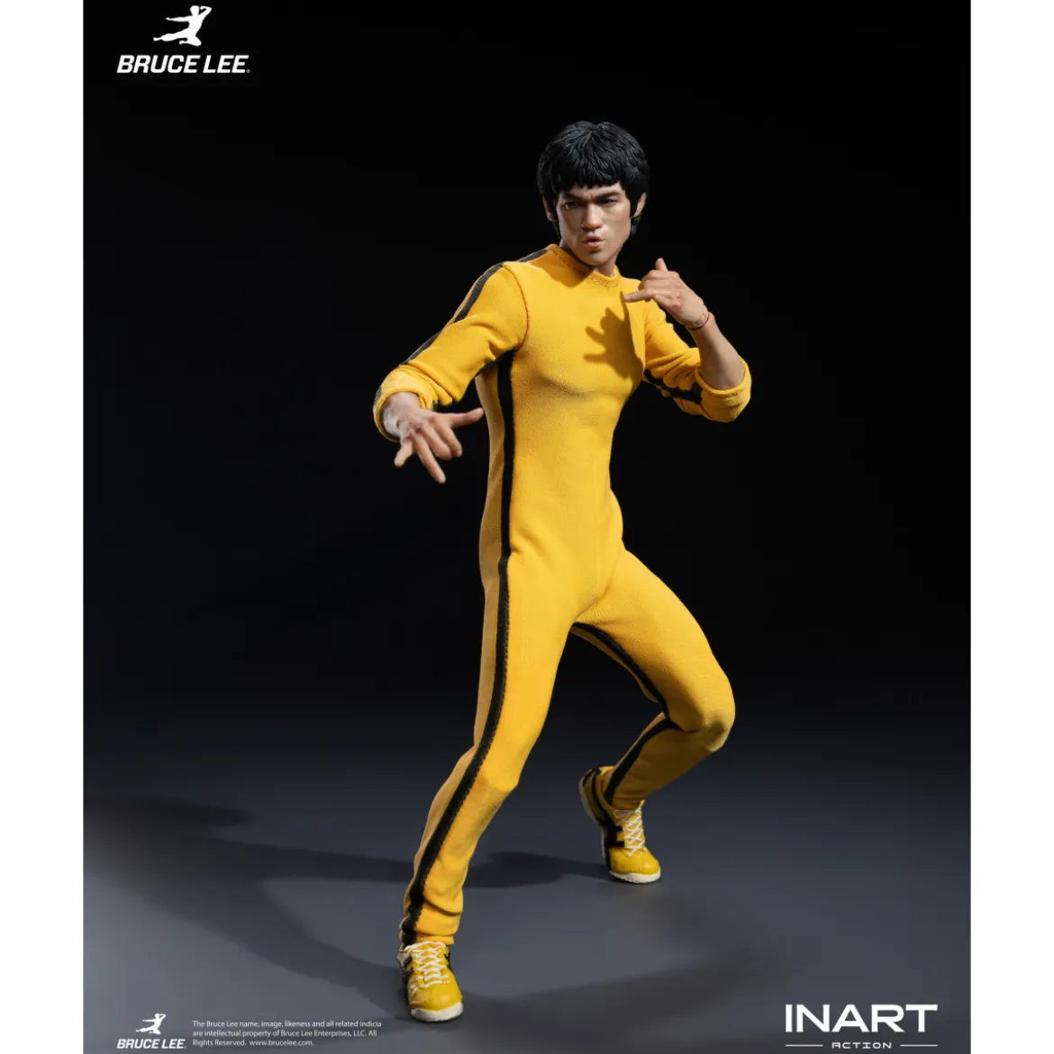 INART - Bruce Lee (Yellow Jumpsuit) 1/12 Action Figure - Le Jeu de la Mort