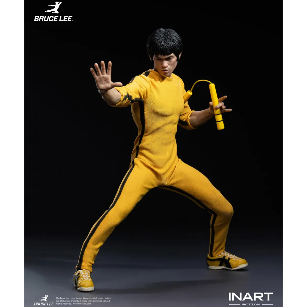 INART - Bruce Lee (Yellow Jumpsuit) 1/12 Action Figure - Le Jeu de la Mort