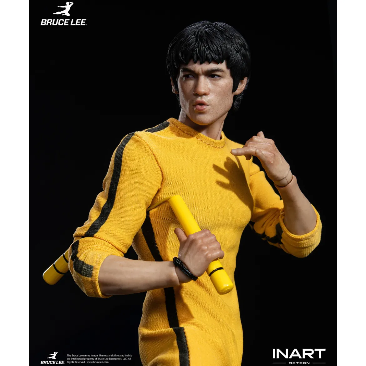 INART - Bruce Lee (Yellow Jumpsuit) 1/12 Action Figure - Le Jeu de la Mort