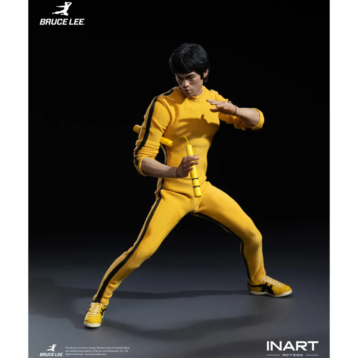 INART - Bruce Lee (Yellow Jumpsuit) 1/12 Action Figure - Le Jeu de la Mort