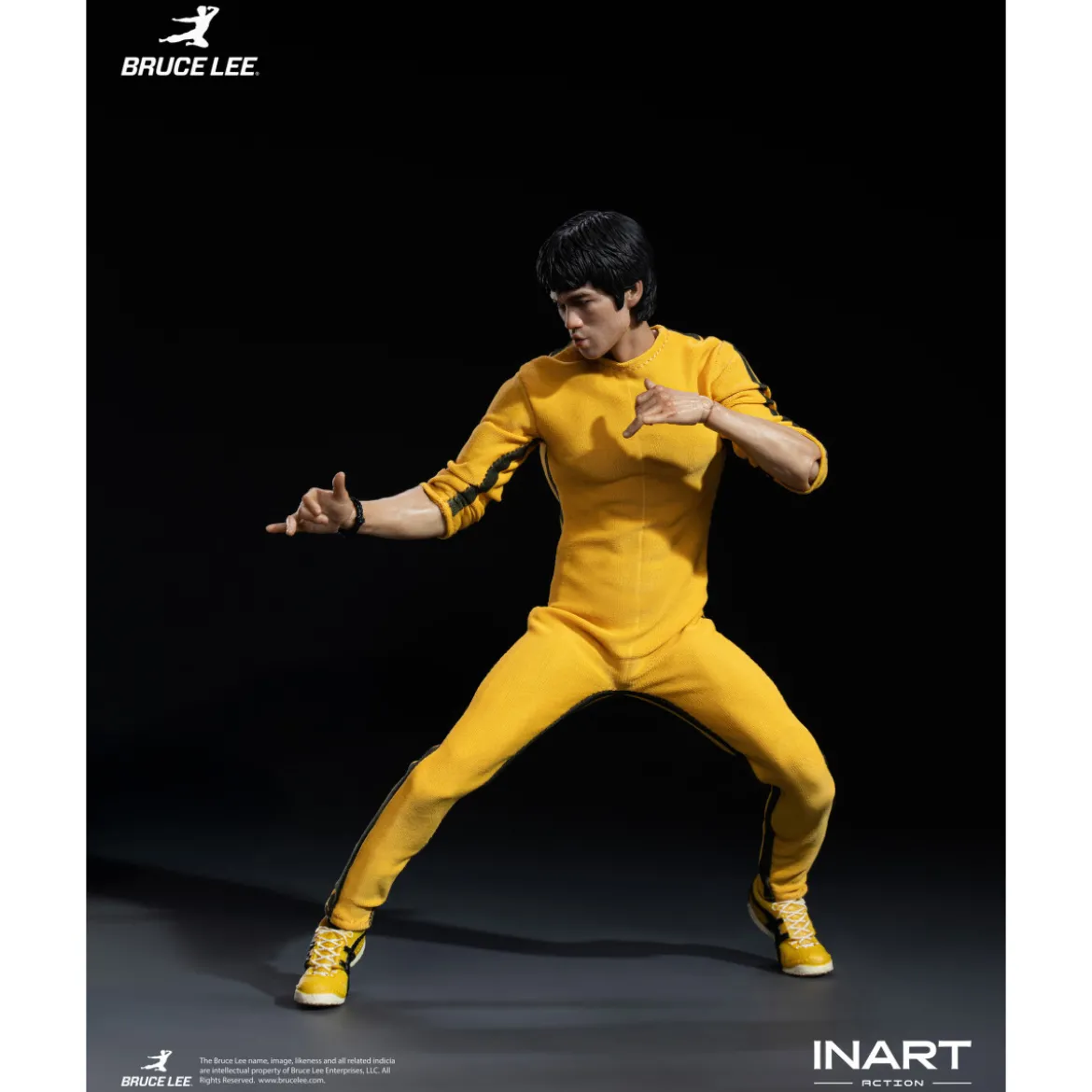 INART - Bruce Lee (Yellow Jumpsuit) 1/12 Action Figure - Le Jeu de la Mort