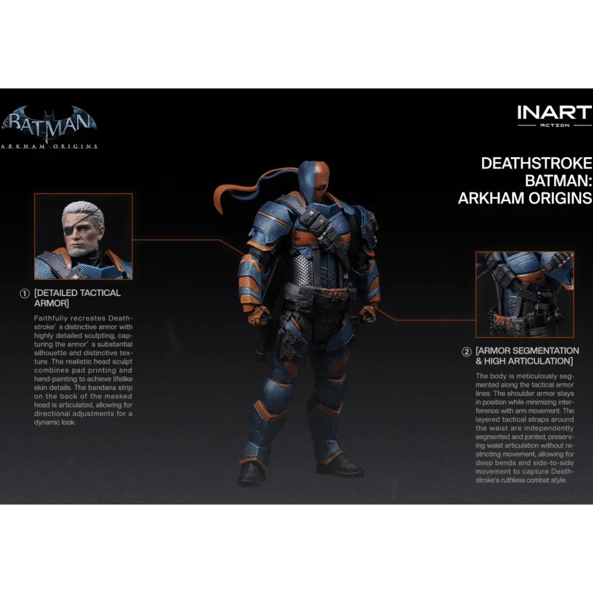 INART - Deathstroke - Batman: Arkham Origins 1/12 Scale Figure
