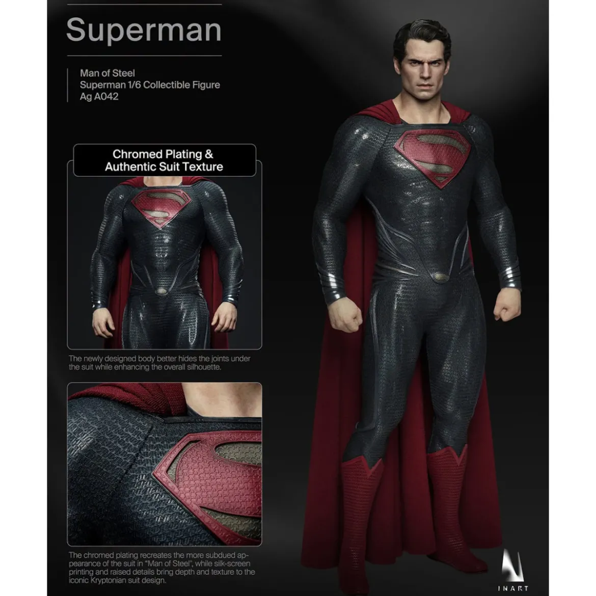 INART - Superman 1/6 Scale Collectible Figure - Man of Steel (2013)