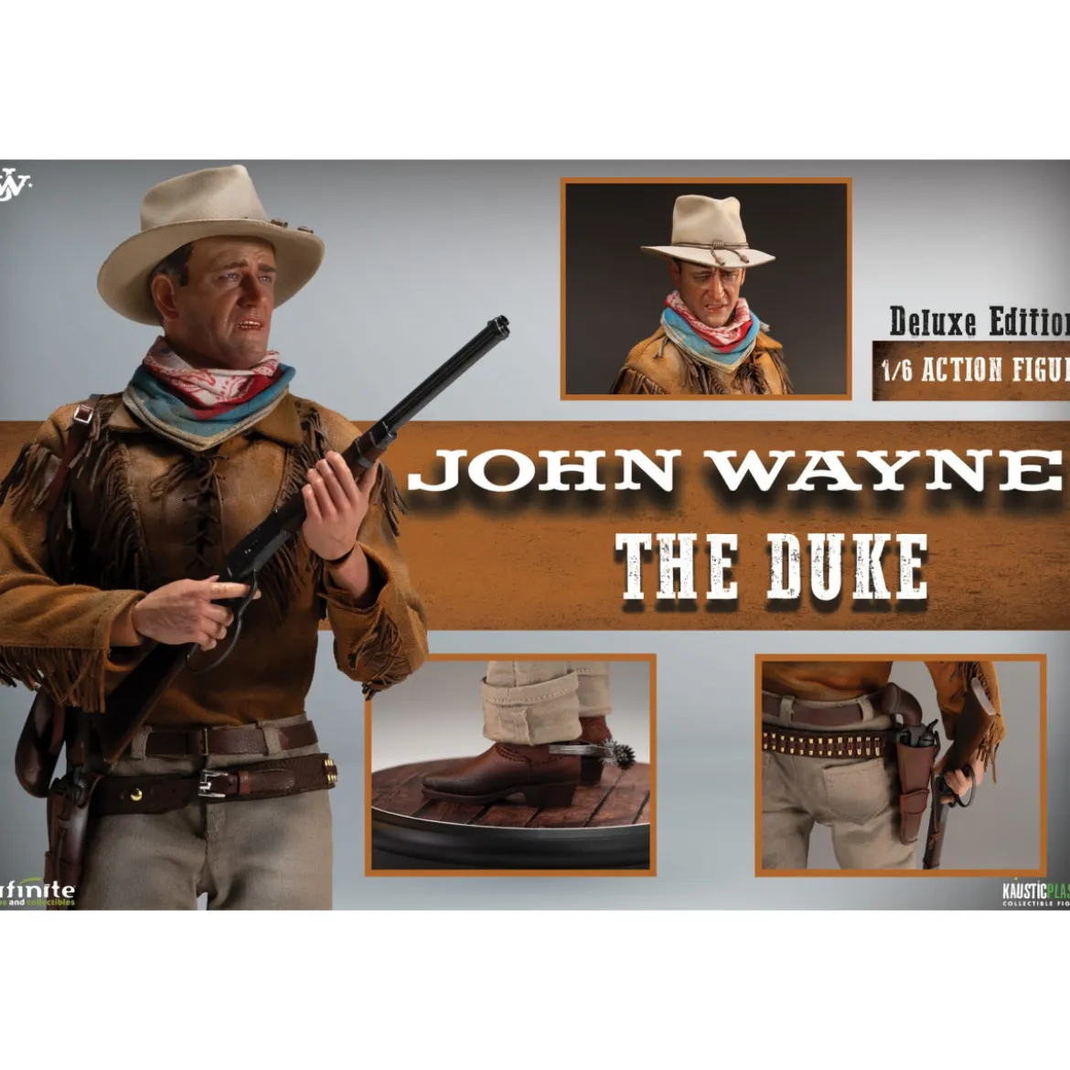 Infinite Statue X Kaustic Plastik - John Wayne The Duke Deluxe Edition 1/6