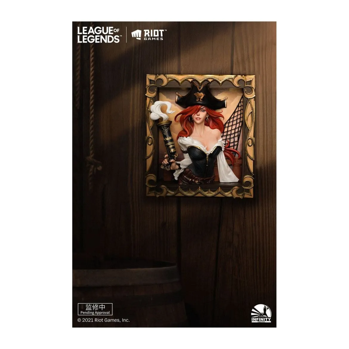Infinity Studio - Cadre 3D The Bounty Hunter Miss Fortune - League of Legends