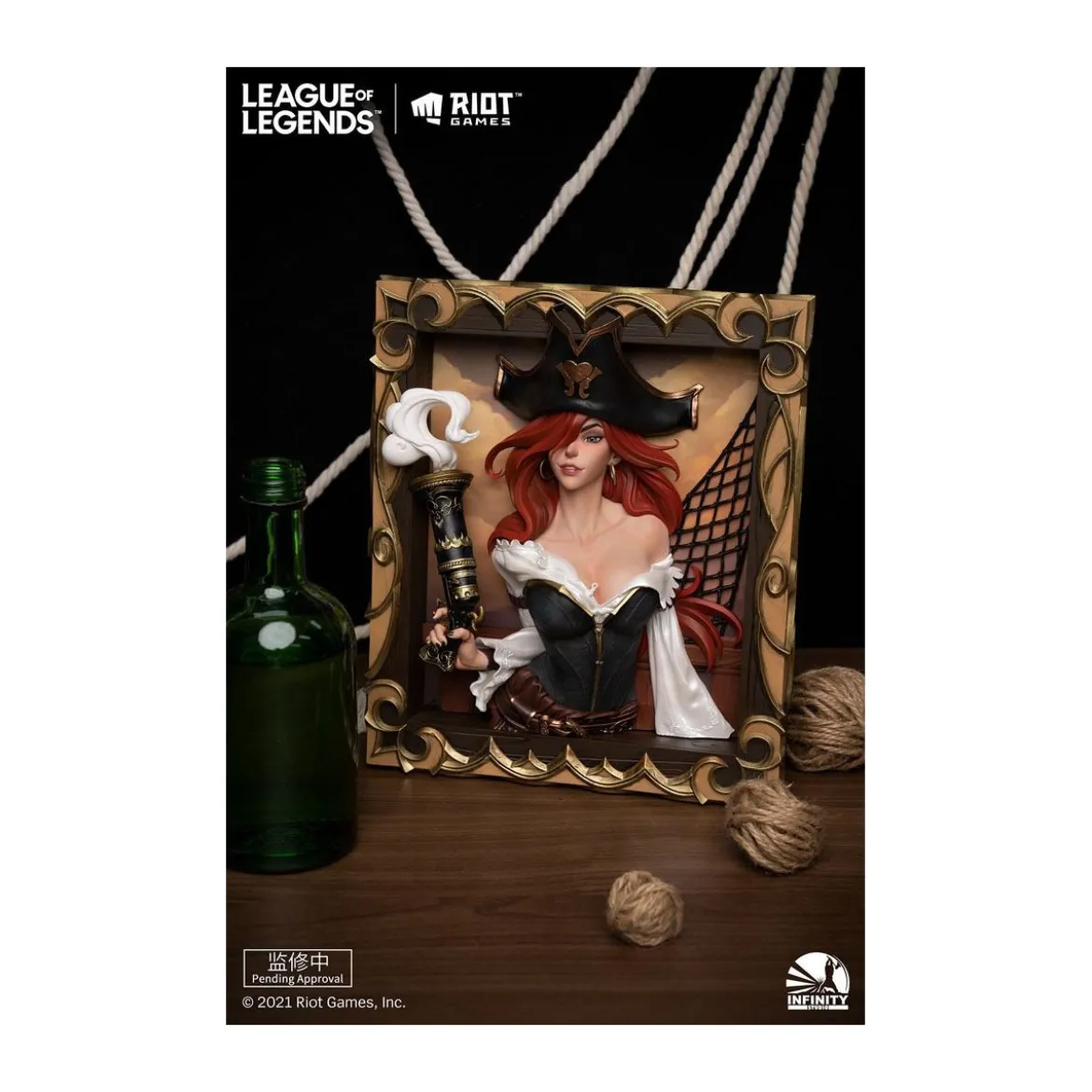 Infinity Studio - Cadre 3D The Bounty Hunter Miss Fortune - League of Legends