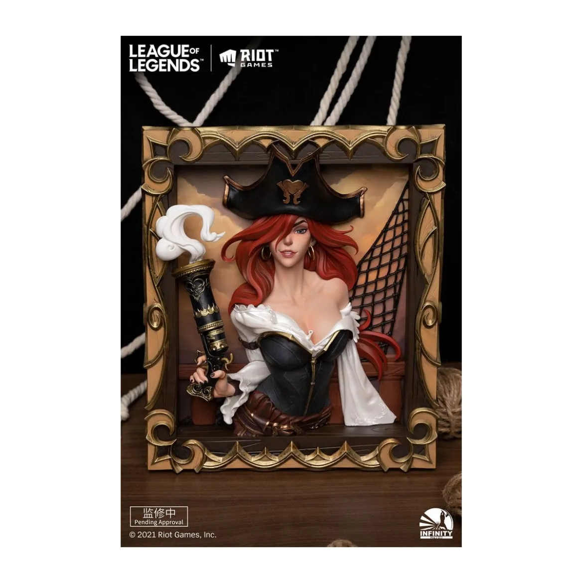 Infinity Studio - Cadre 3D The Bounty Hunter Miss Fortune - League of Legends