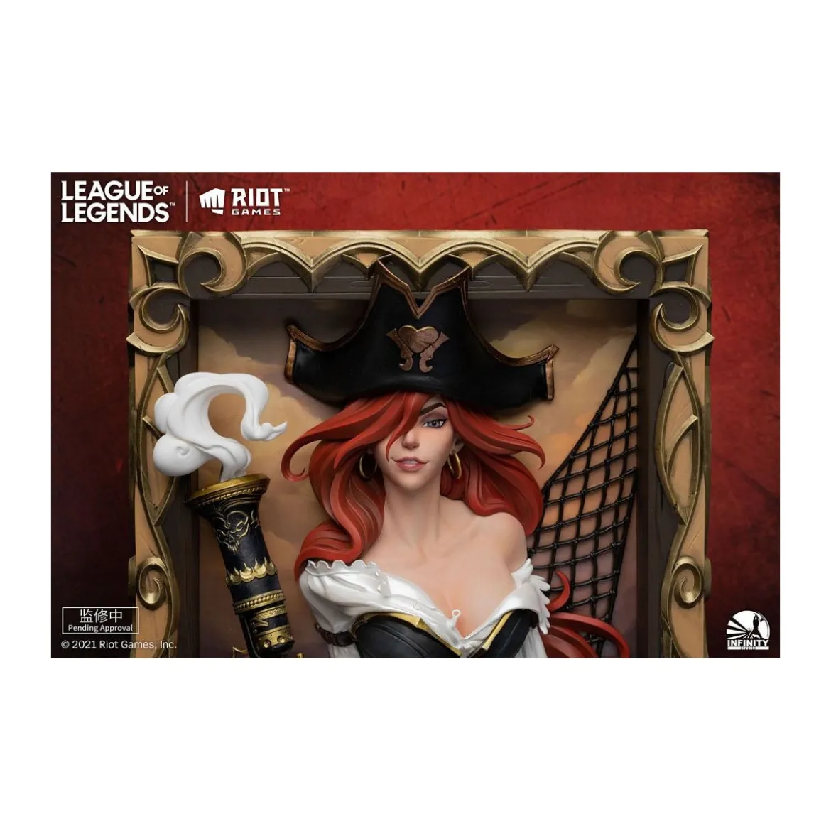 Infinity Studio - Cadre 3D The Bounty Hunter Miss Fortune - League of Legends