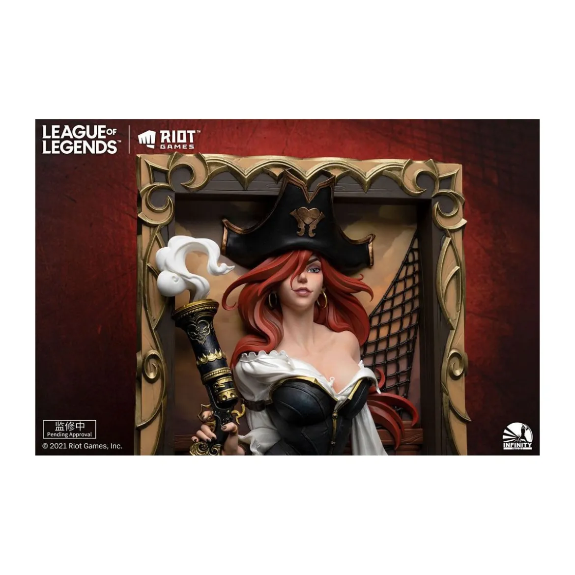 Infinity Studio - Cadre 3D The Bounty Hunter Miss Fortune - League of Legends