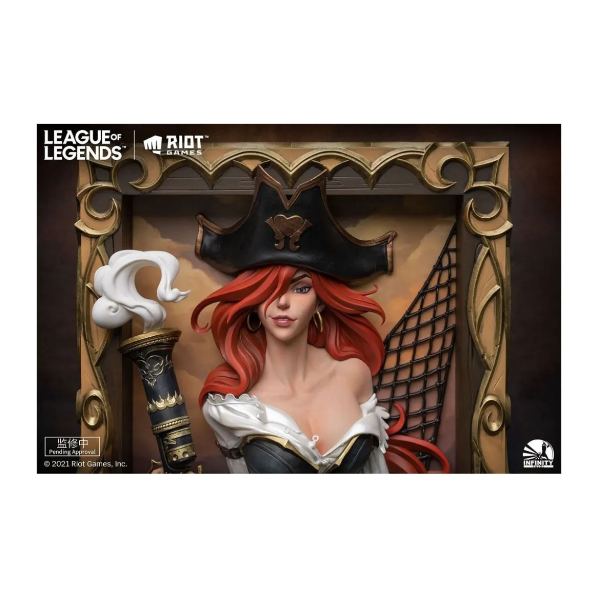 Infinity Studio - Cadre 3D The Bounty Hunter Miss Fortune - League of Legends