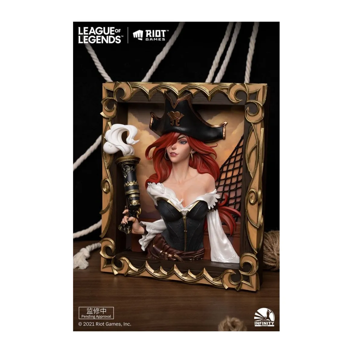 Infinity Studio - Cadre 3D The Bounty Hunter Miss Fortune - League of Legends