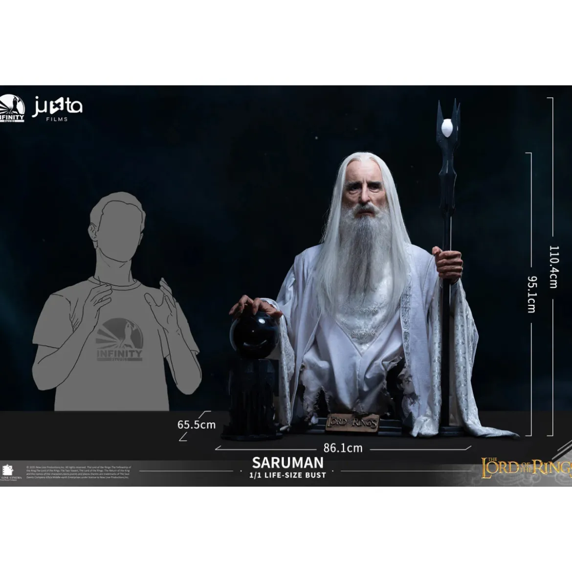 INFINITY STUDIO - SARUMAN - Buste 1/1 Lord of the Rings - Saroumane