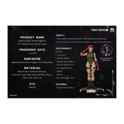 Infinity Studio - Street Fighter 6 - Full Silicone Action Figure CAMMY 1/3