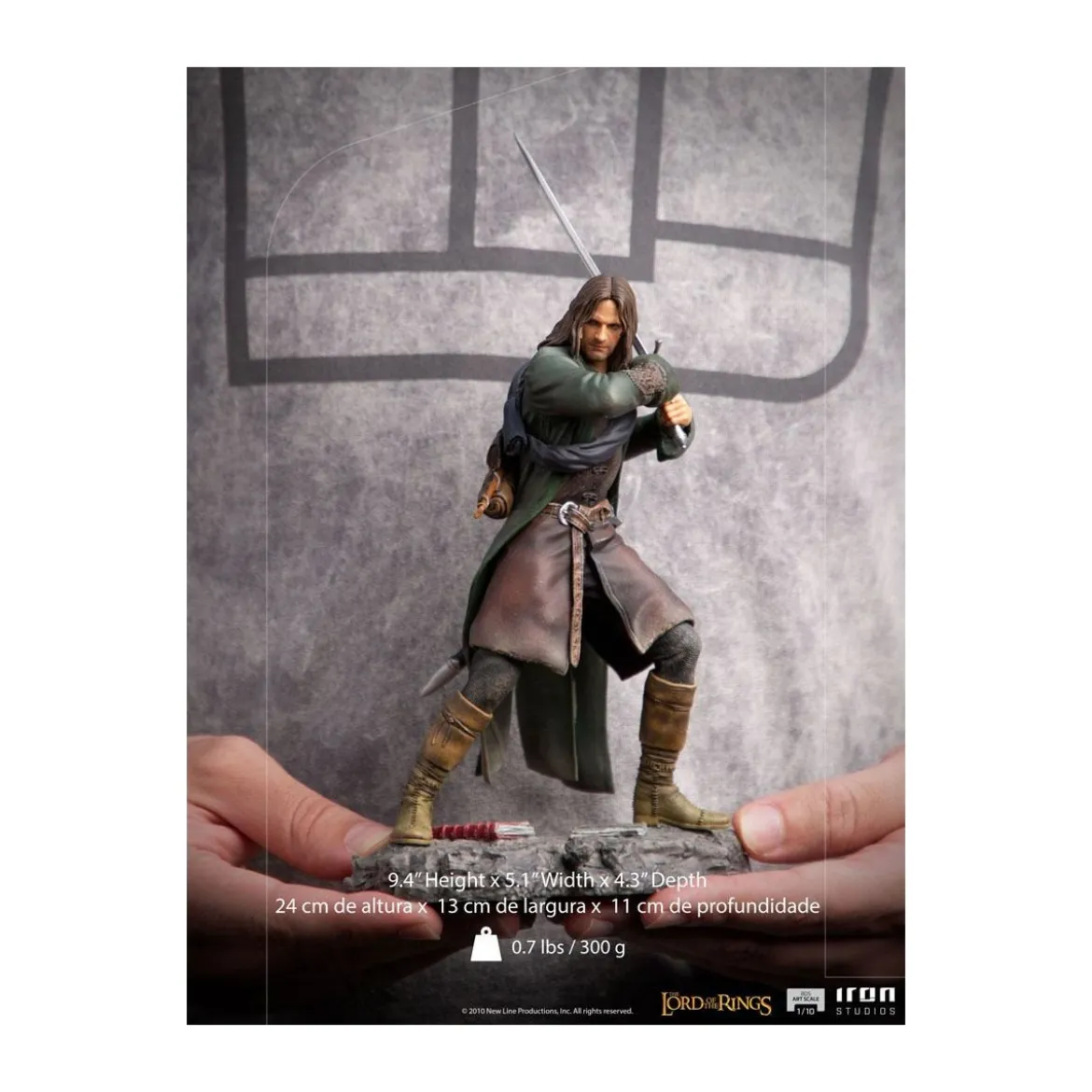 Iron Studios - Aragorn - Le Seigneur des Anneaux - LOTR statue BDS Art Scale 1/10