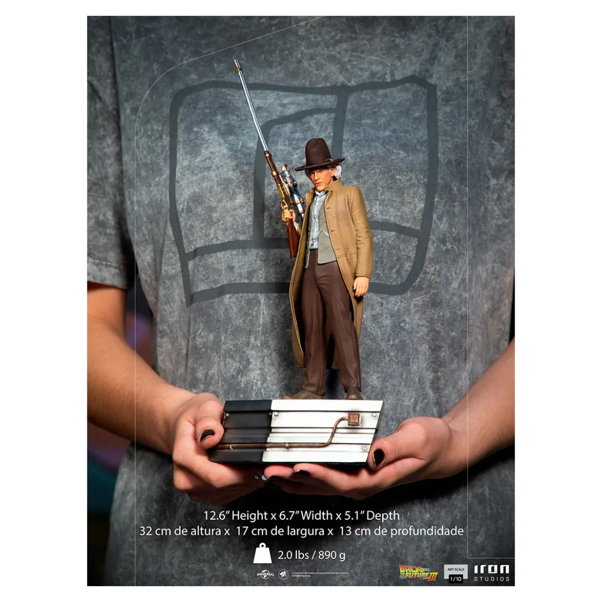Iron Studios - BTTF 3 - Doc Brown Back to the Future Part III - BDS Art Scale