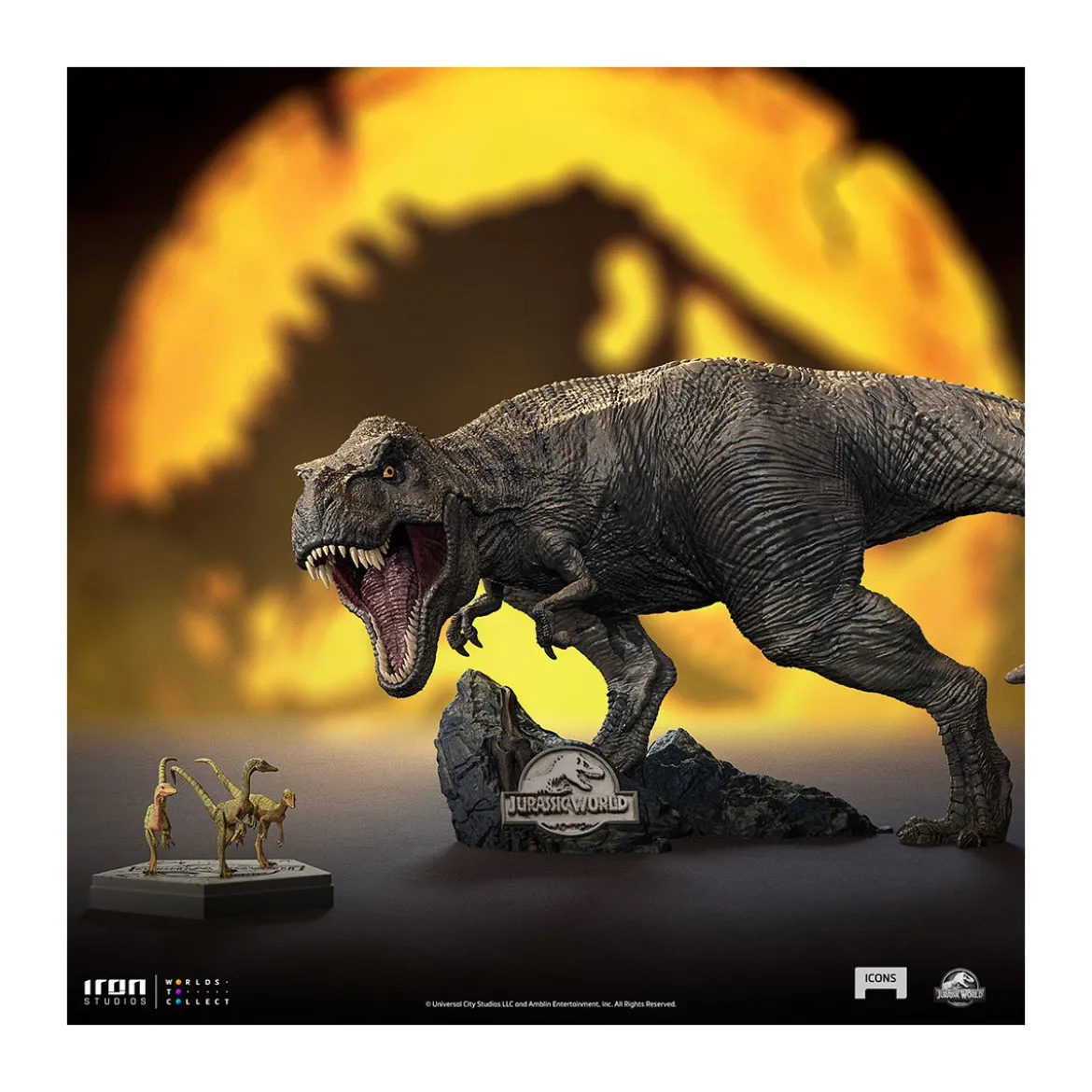 Iron Studios - Compsognathus - Jurassic World Icons