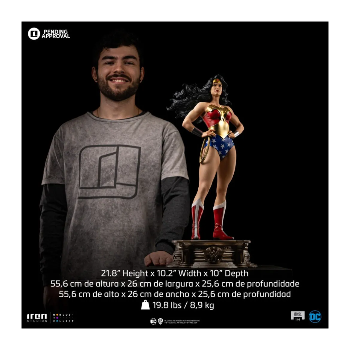 Iron Studios DC Comics - WONDER WOMAN DC TRINITY - Legacy Replica 1/4