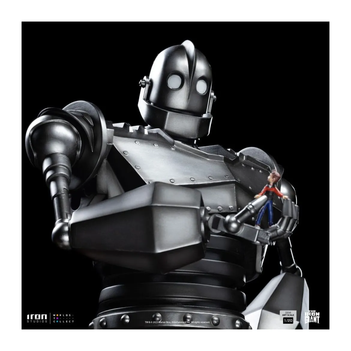 Iron Studios - Demi Art Scale 1/20 - Le Géant de fer statuette Iron Giant & Hogarth Hughes