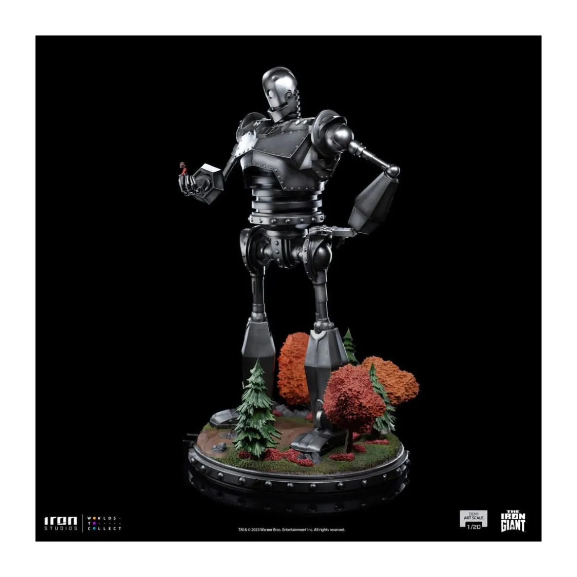 Iron Studios - Demi Art Scale 1/20 - Le Géant de fer statuette Iron Giant & Hogarth Hughes