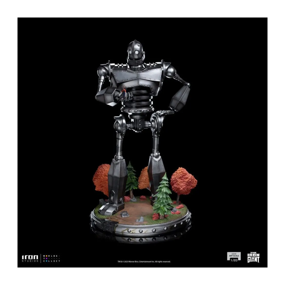 Iron Studios - Demi Art Scale 1/20 - Le Géant de fer statuette Iron Giant & Hogarth Hughes