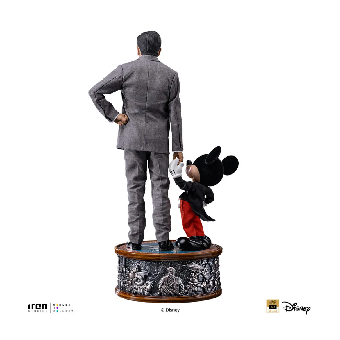 Iron Studios Disney Classics - Walt Disney & Mickey Mouse Legacy Replica 1/4
