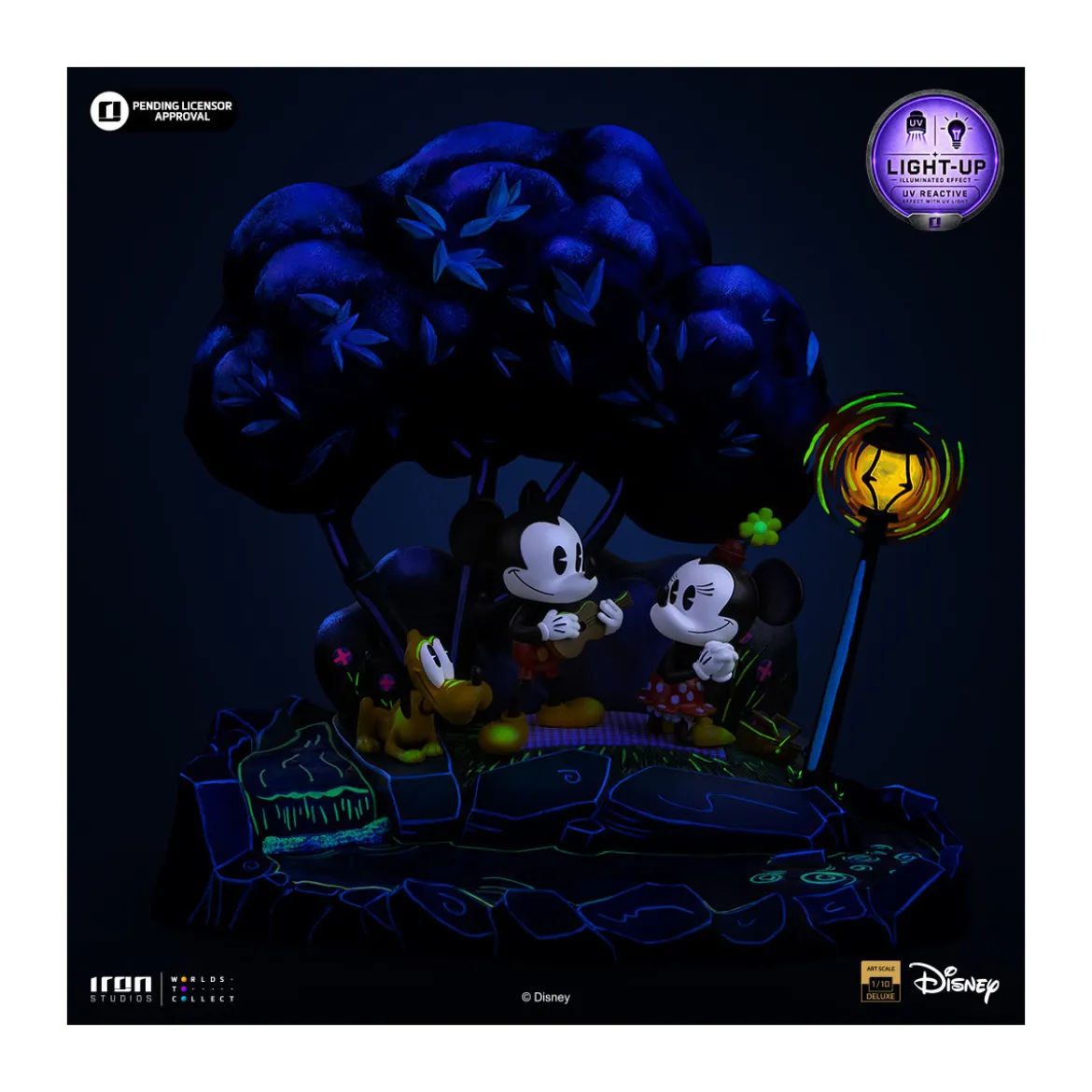 Iron Studios Disney Classics - Mickey, Minnie and Pluto's Day at the Park DX Art Scale 1/10