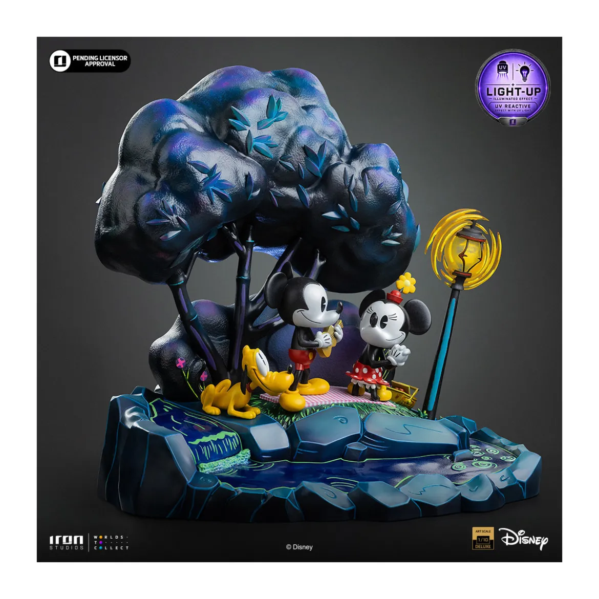 Iron Studios Disney Classics - Mickey, Minnie and Pluto's Day at the Park DX Art Scale 1/10