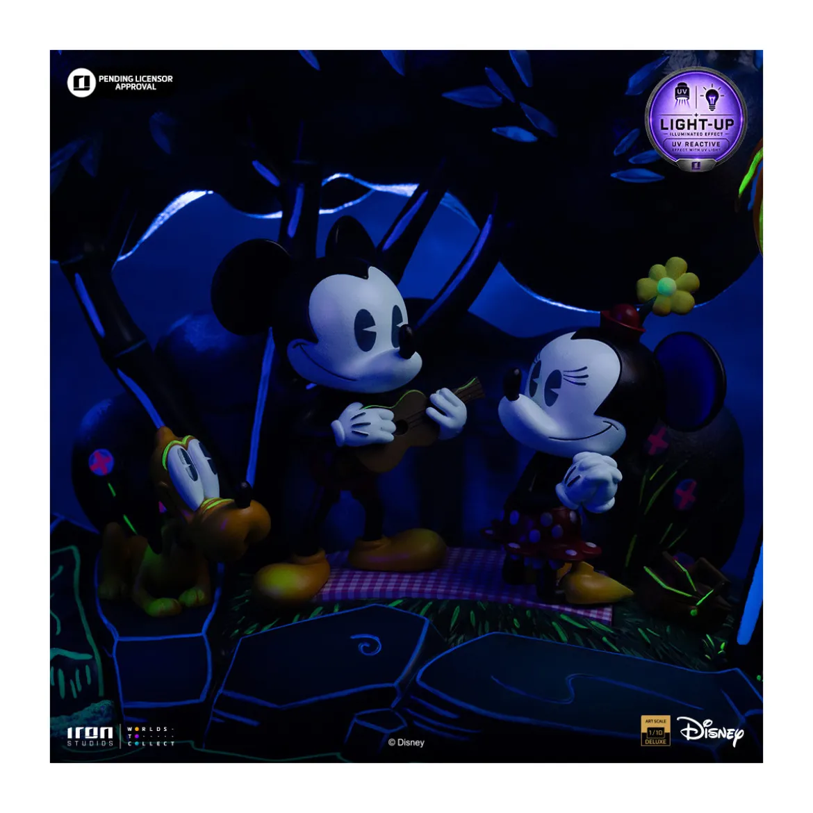 Iron Studios Disney Classics - Mickey, Minnie and Pluto's Day at the Park DX Art Scale 1/10