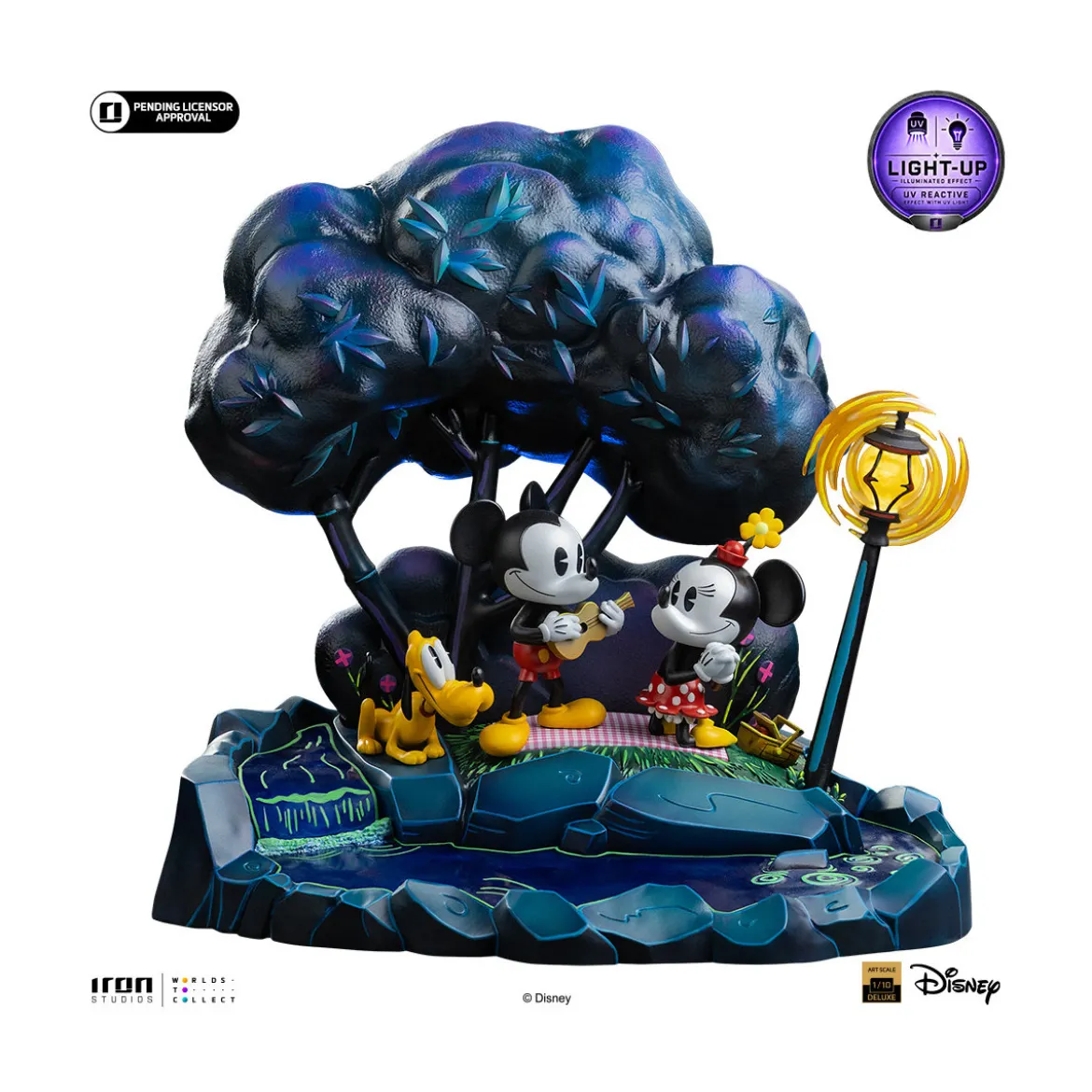 Iron Studios Disney Classics - Mickey, Minnie and Pluto's Day at the Park DX Art Scale 1/10