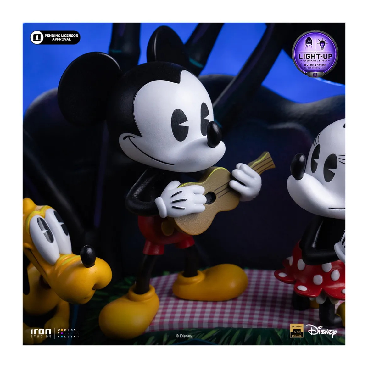 Iron Studios Disney Classics - Mickey, Minnie and Pluto's Day at the Park DX Art Scale 1/10