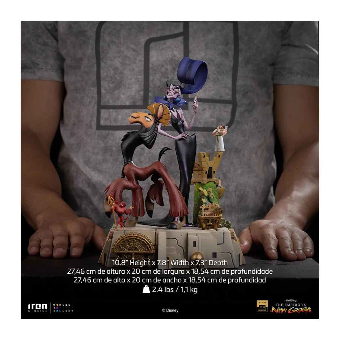 Iron Studios Disney - Kuzko & Yzma Deluxe Art Scale 1/10 - The Emperor's New Groove