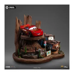 Iron Studios - Disney Pixar - Deluxe Art Scale Lightning McQueen & Tow Mater 1/10 - Cars