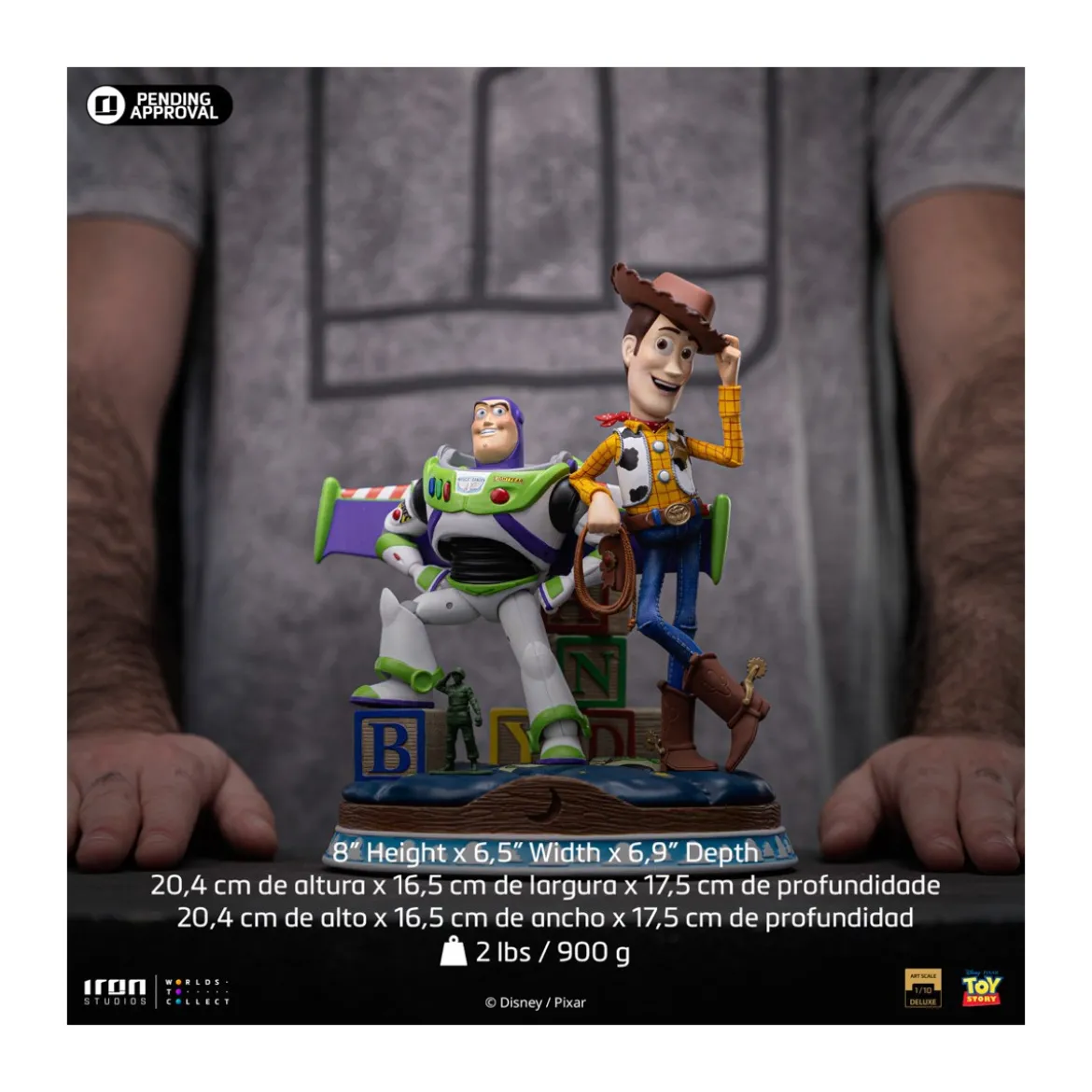 Iron Studios - Disney Pixar - Deluxe Art Scale Buzz & Woody 1/10 - Toy Story