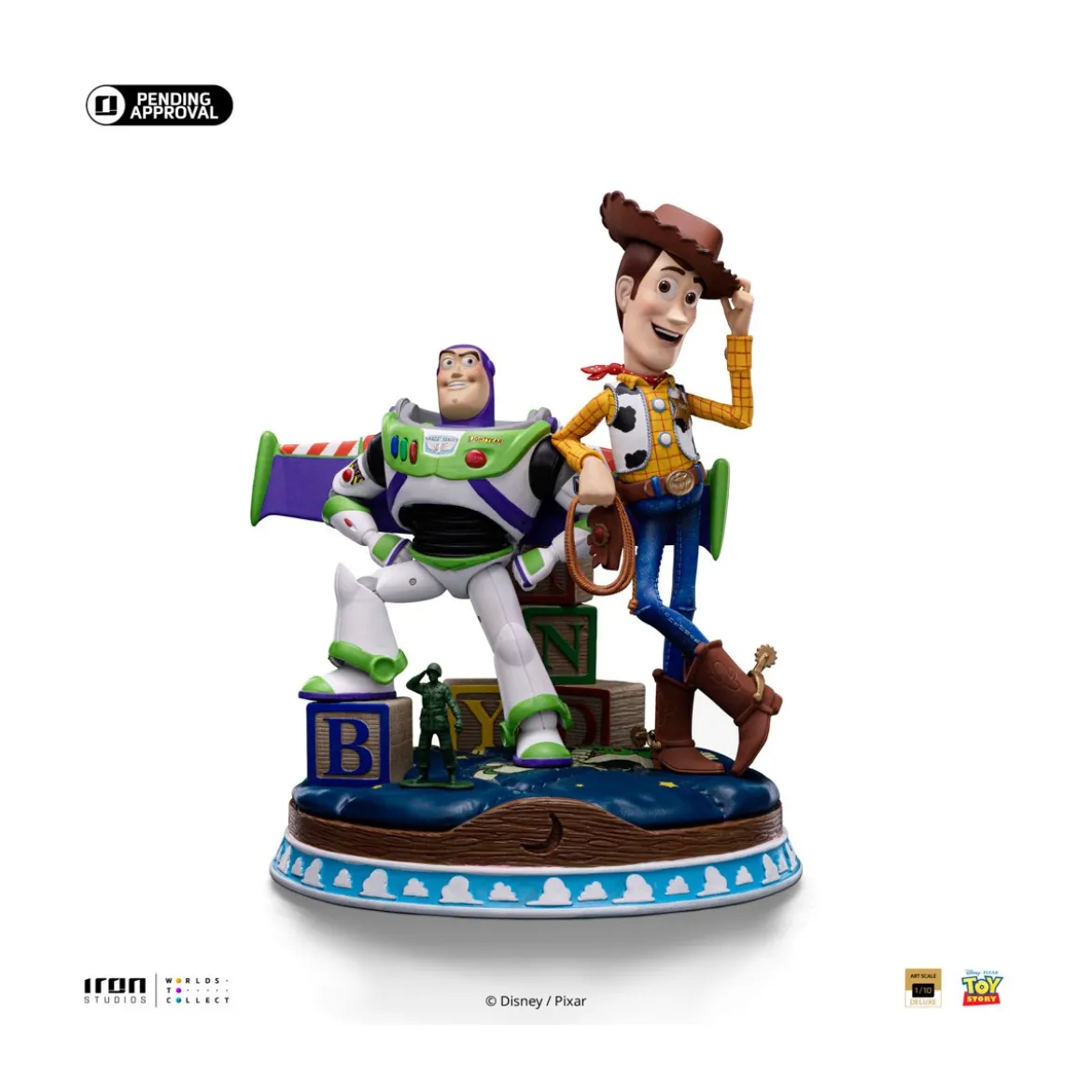 Iron Studios - Disney Pixar - Deluxe Art Scale Buzz & Woody 1/10 - Toy Story