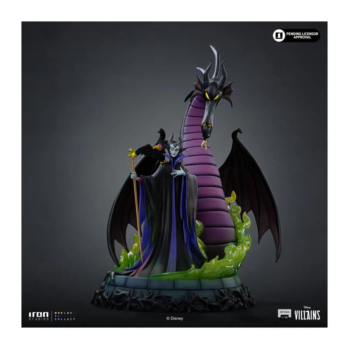 Iron Studios - Disney Villains Maleficent Art Scale 1/10 - Malefique - La Belle au bois dormant