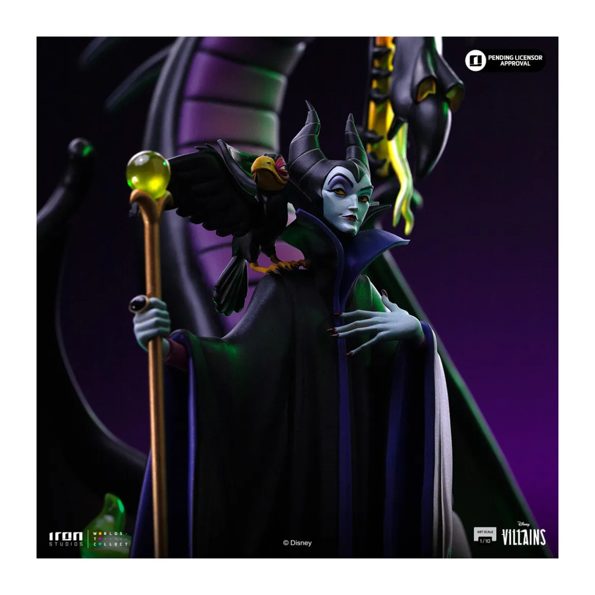 Iron Studios - Disney Villains Maleficent Art Scale 1/10 - Malefique - La Belle au bois dormant