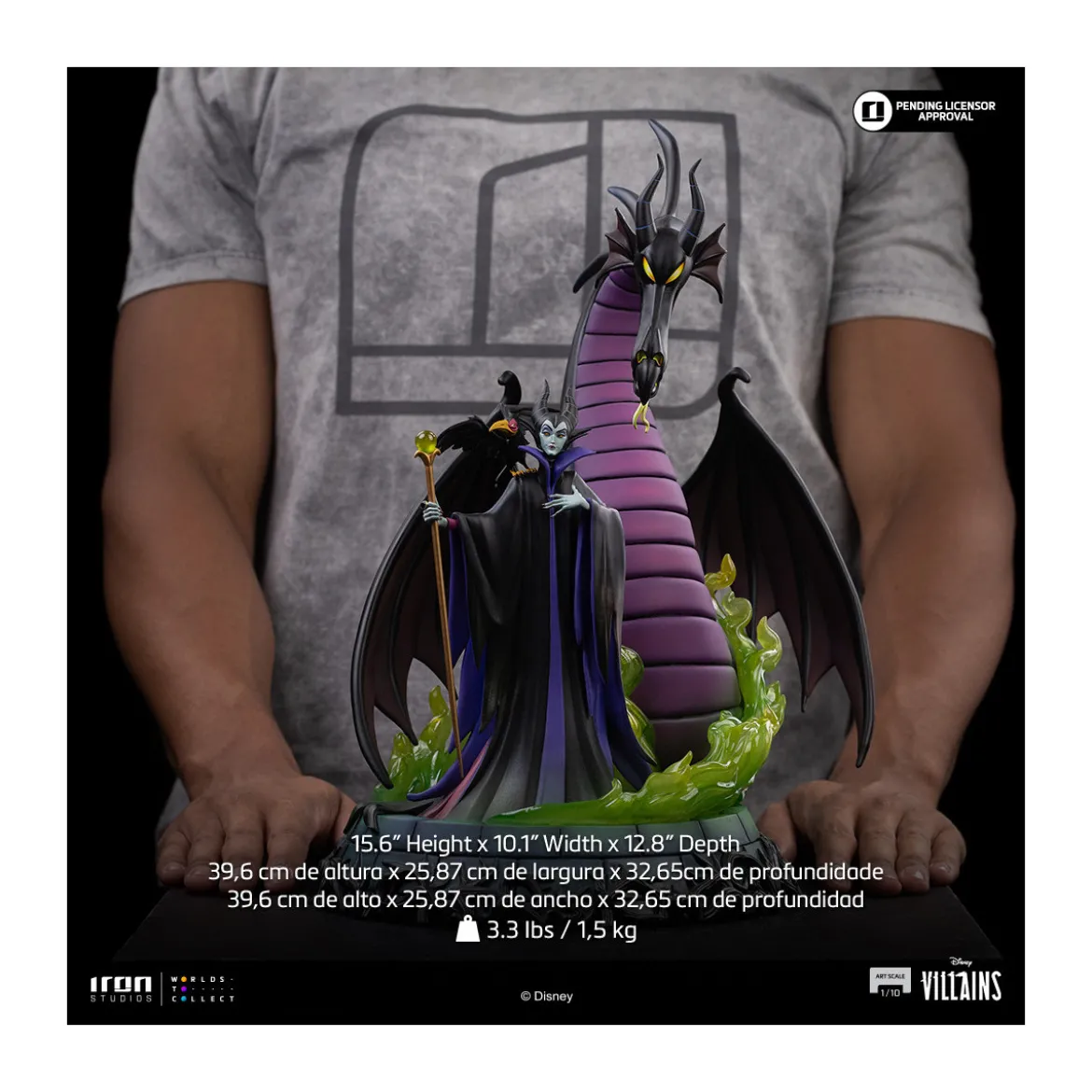 Iron Studios - Disney Villains Maleficent Art Scale 1/10 - Malefique - La Belle au bois dormant